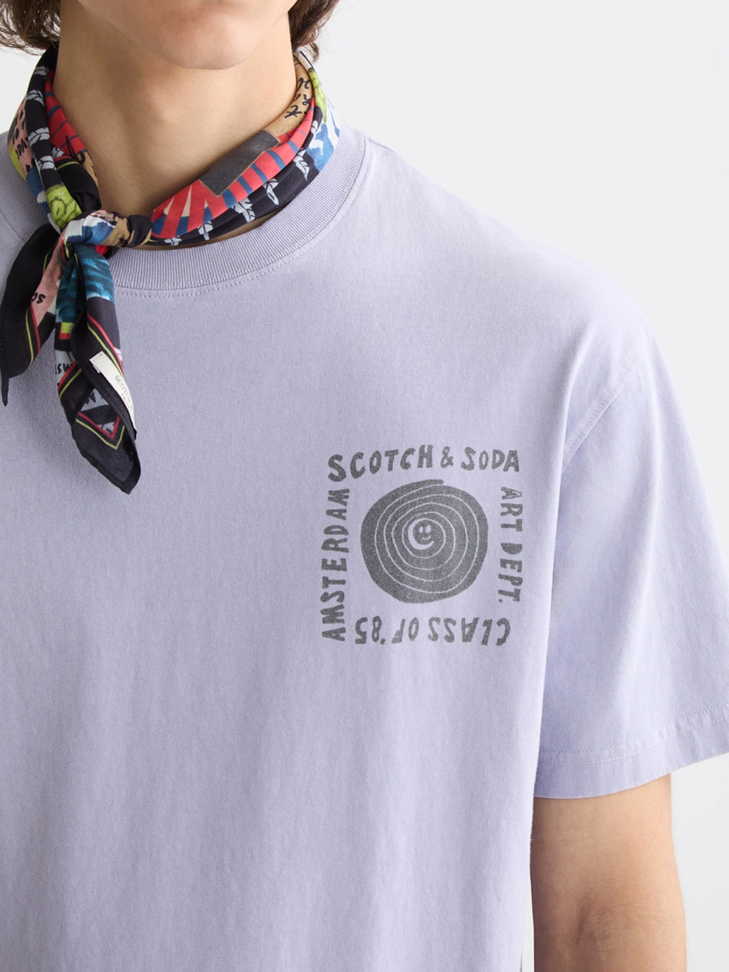 SCOTCH & SODA RELAXED FIT FRONT ARTWORK TEE 181701