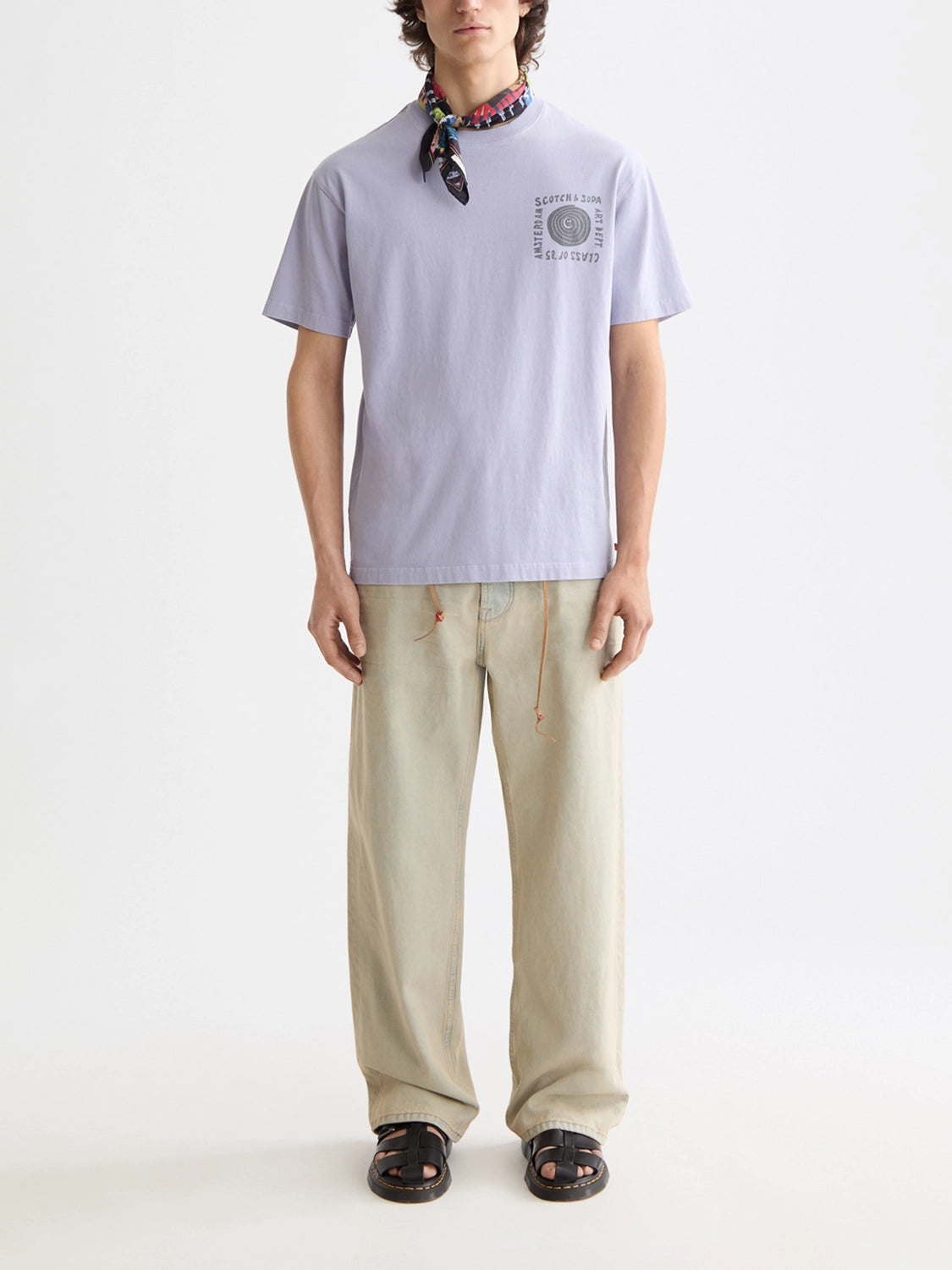 SCOTCH & SODA RELAXED FIT FRONT ARTWORK TEE 181701