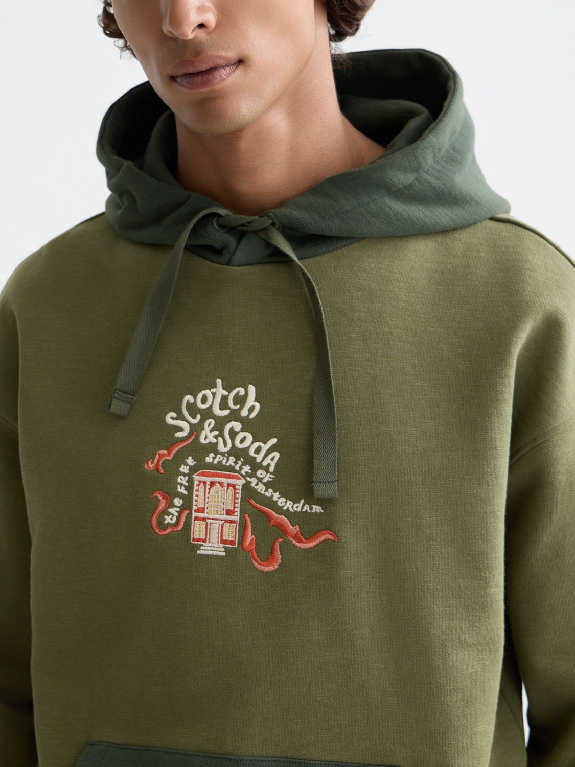 SCOTCH & SODA 40TH ANNIVERSARY EMBROIDERED HOODIE 182373