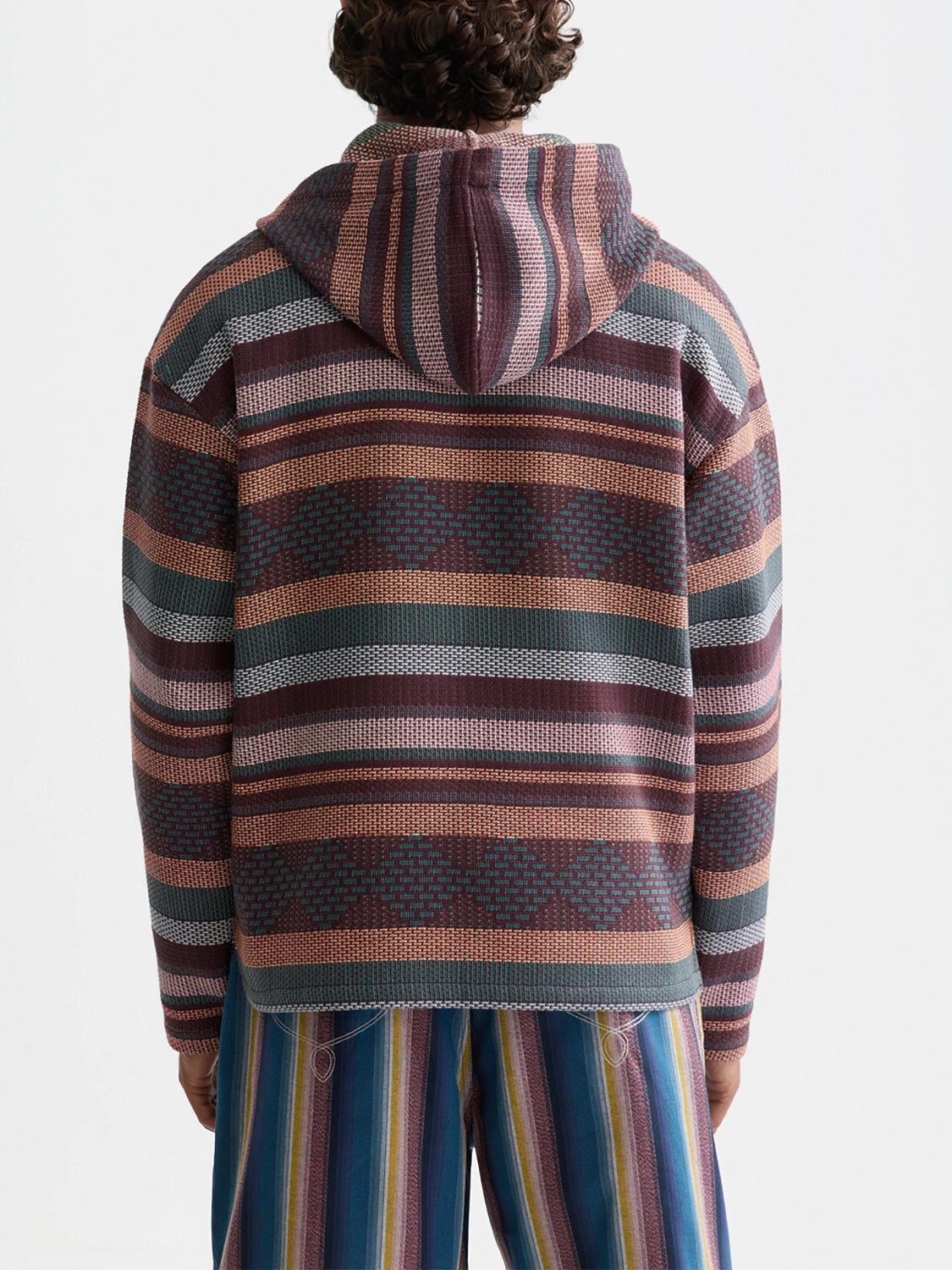 SCOTCH & SODA JACQUARD RELAXED FIT HOODIE 183015