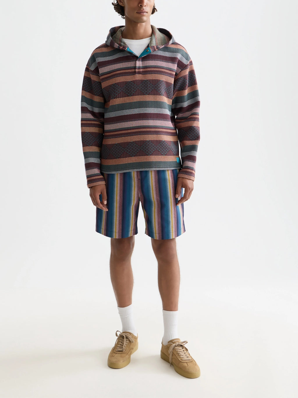 SCOTCH & SODA JACQUARD RELAXED FIT HOODIE 183015