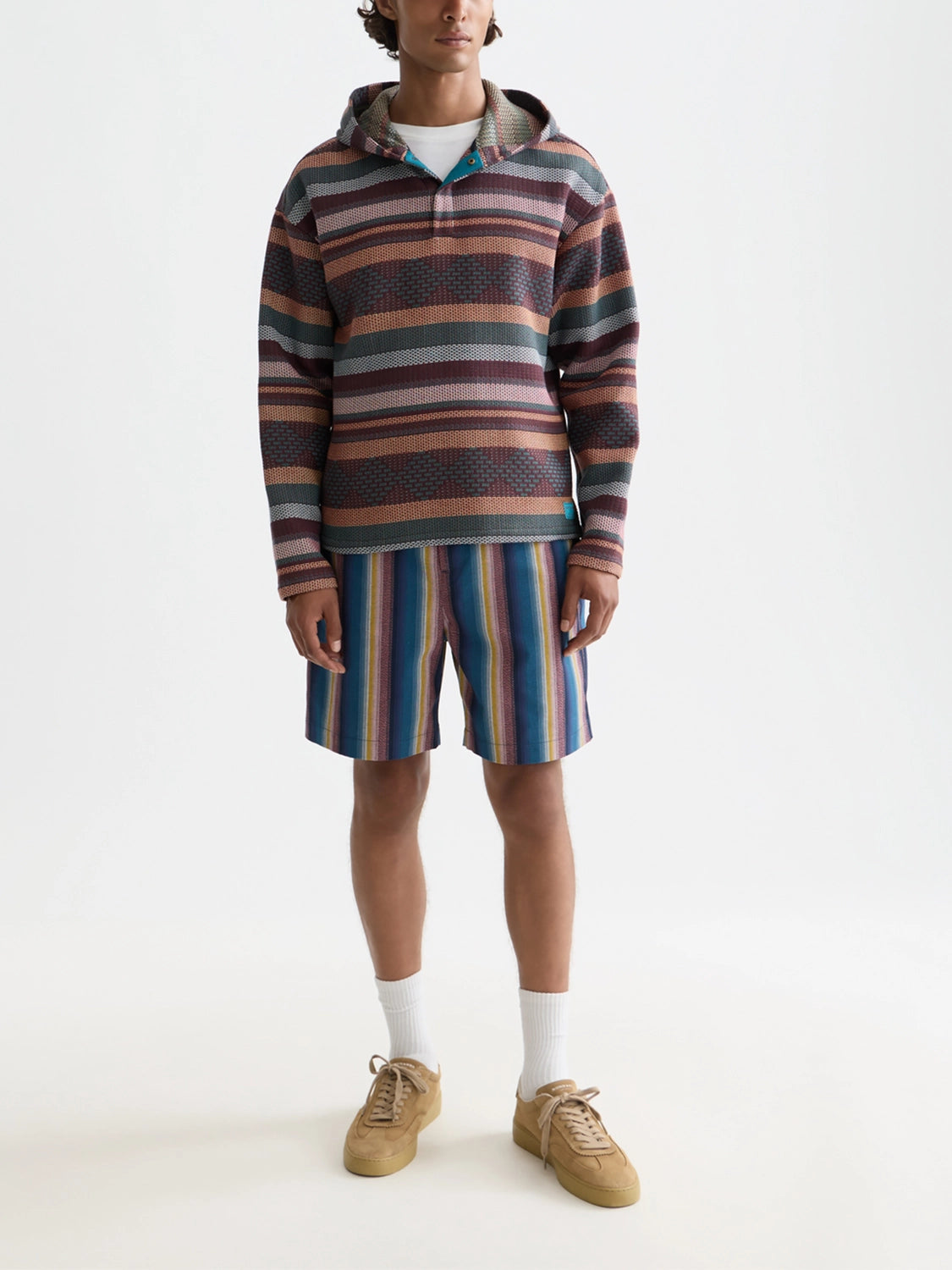SCOTCH & SODA JACQUARD RELAXED FIT HOODIE 183015