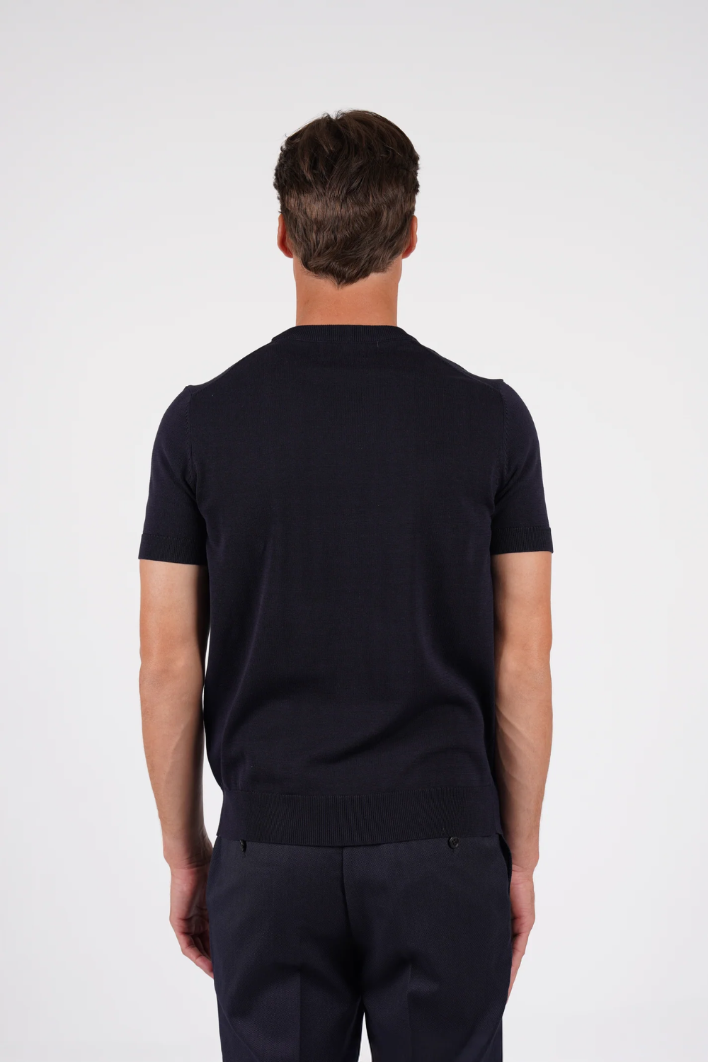 HARDY AMIES COTTON SILK S/S KNITWEAR TSHIRT
