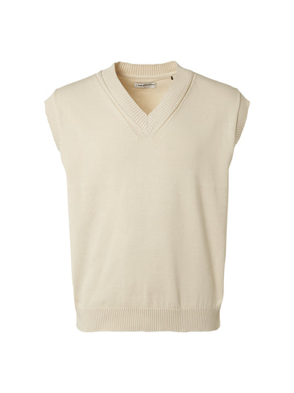 NO EXCESS SPENCER V-NECK KNIT VEST 19210124