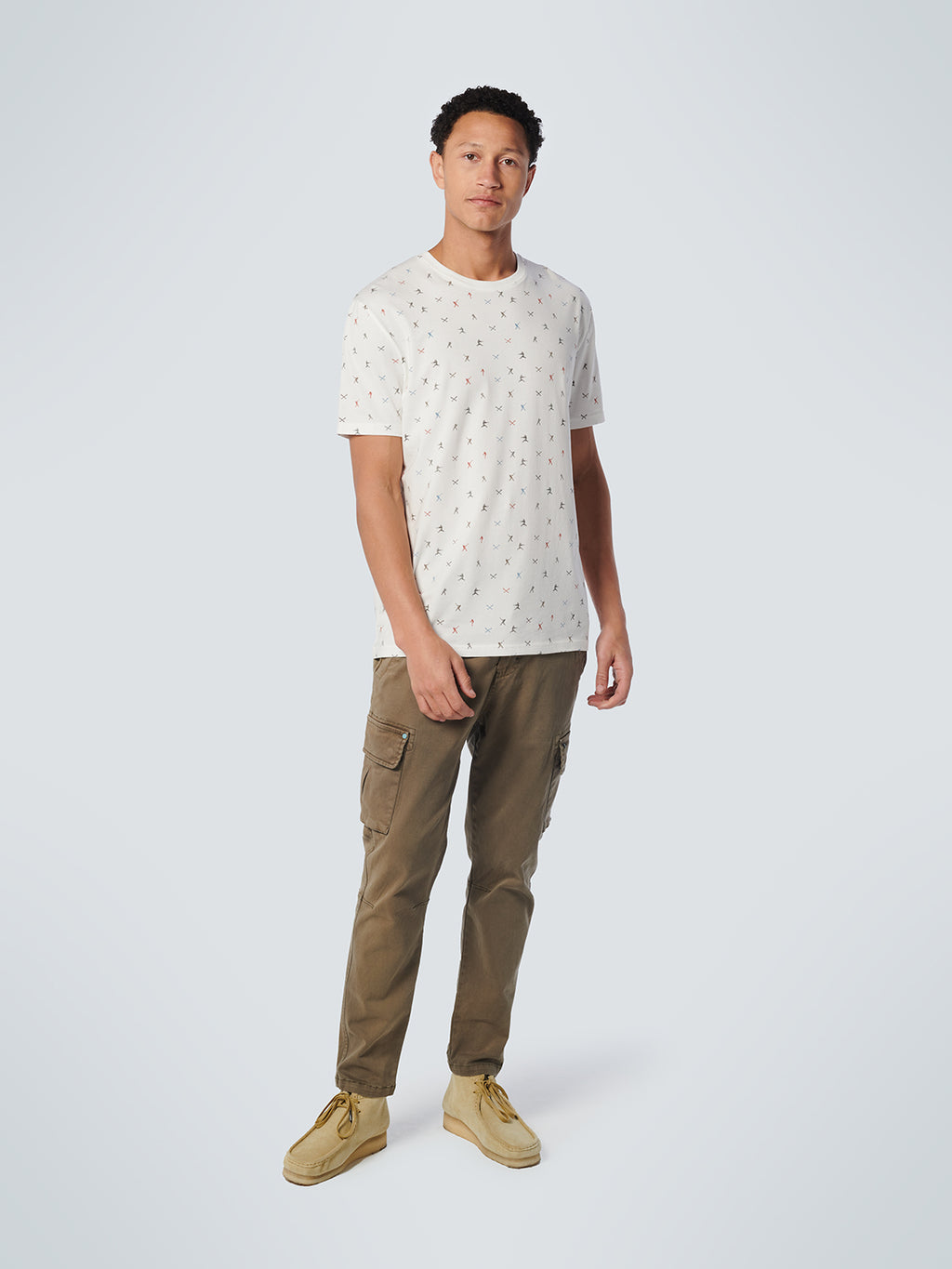 NO EXCESS ALLOVER BASEBALL PRINT STRETCH T-SHIRT 19340311