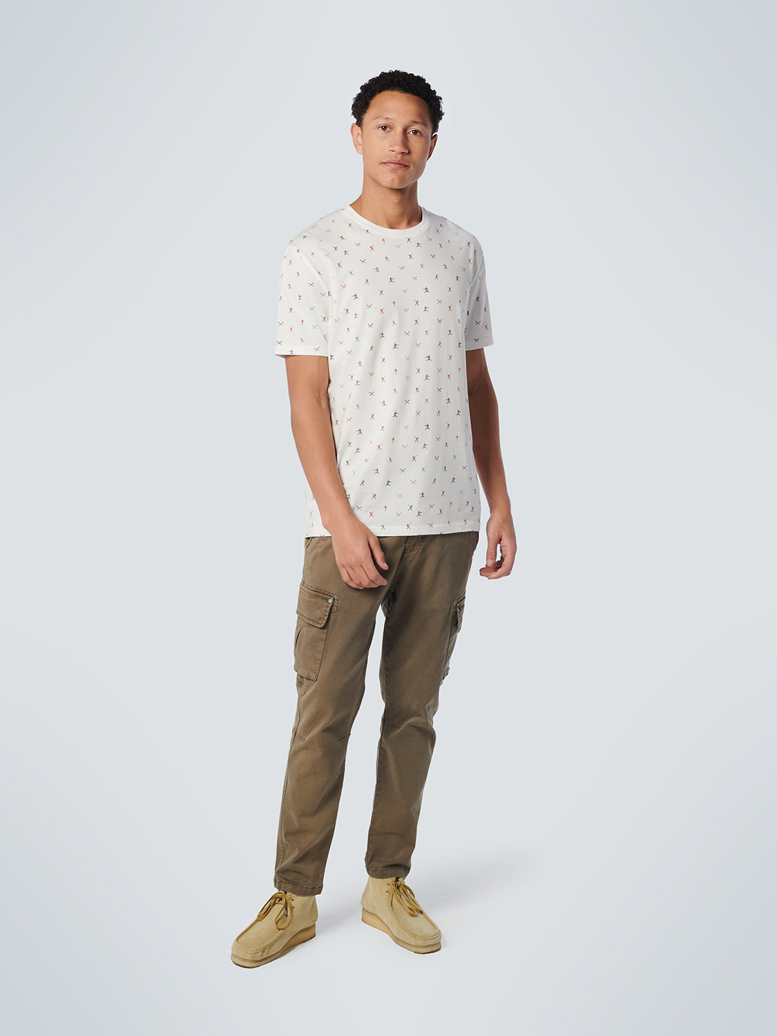 NO EXCESS ALLOVER BASEBALL PRINT STRETCH T-SHIRT 19340311