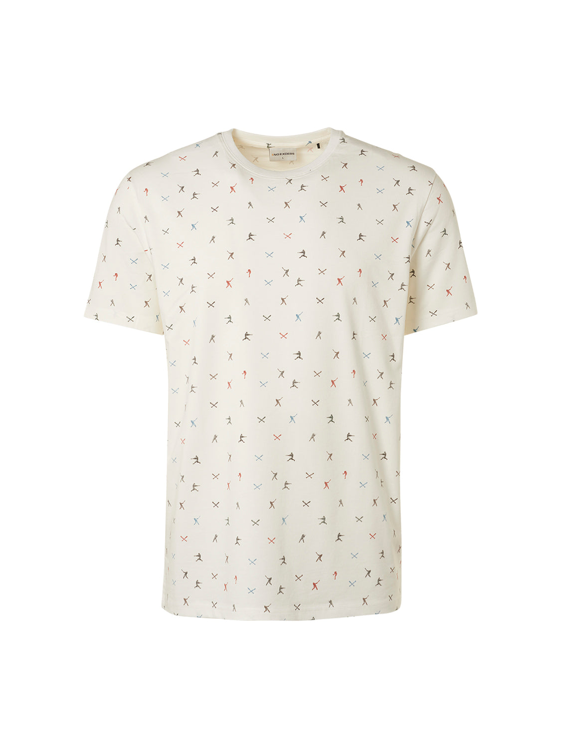 NO EXCESS ALLOVER BASEBALL PRINT STRETCH T-SHIRT 19340311