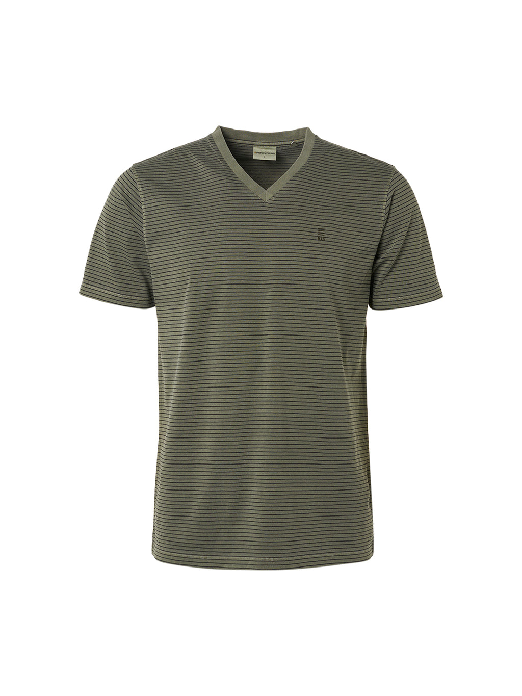 NO EXCESS STRIPE V-NECK T-SHIRT 19350320