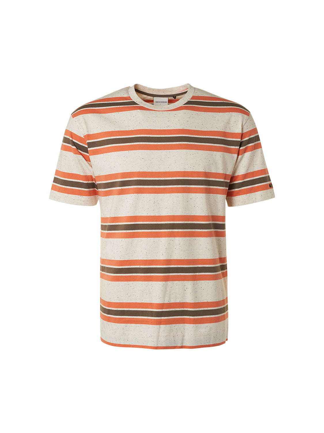 NO EXCESS MULTI COLOUR STRIPE CREWNECK T-SHIRT 19350354