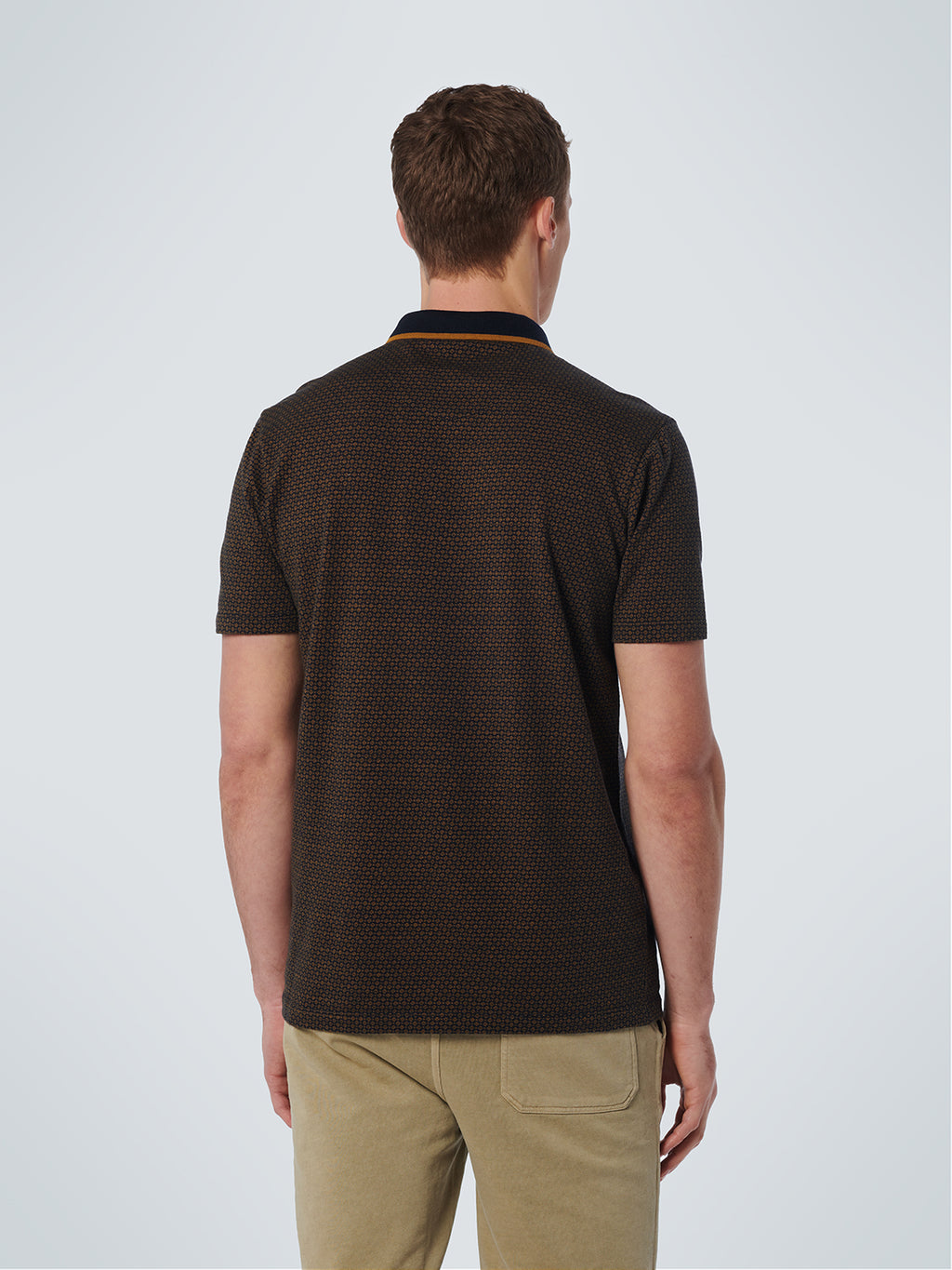 NO EXCESS 2 COLOUR JAQUARD POLO 19380321