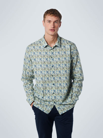 NO EXCESS ALLOVER PRINT STRETCH L/S SHIRT 19430101