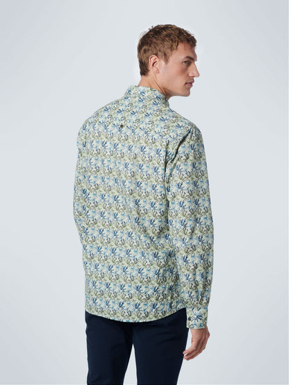 NO EXCESS ALLOVER PRINT STRETCH L/S SHIRT 19430101