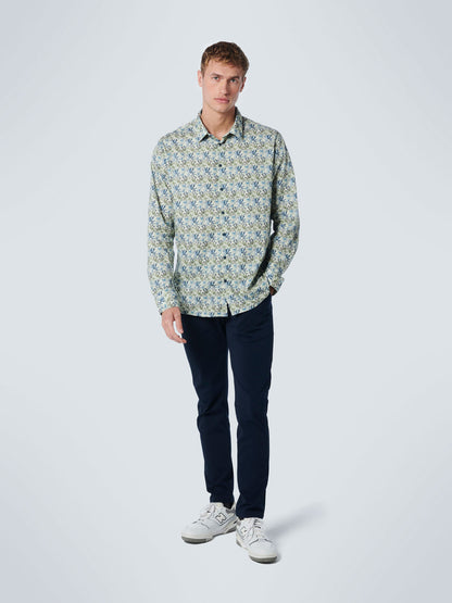 NO EXCESS ALLOVER PRINT STRETCH L/S SHIRT 19430101