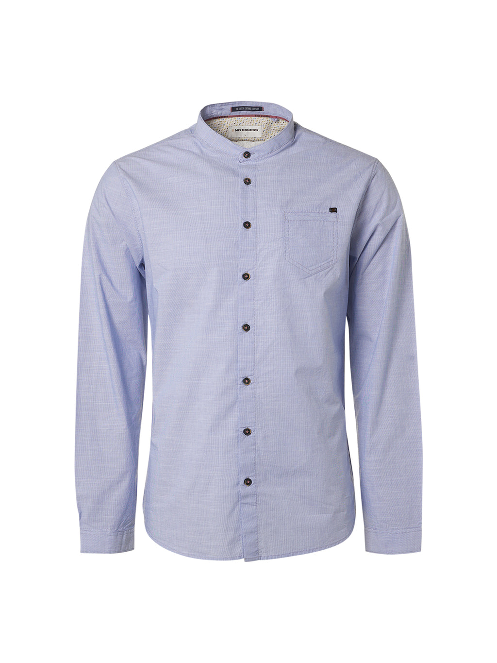 NO EXCESS GRANDAD MINI STRIPE L/S SHIRT 19430222