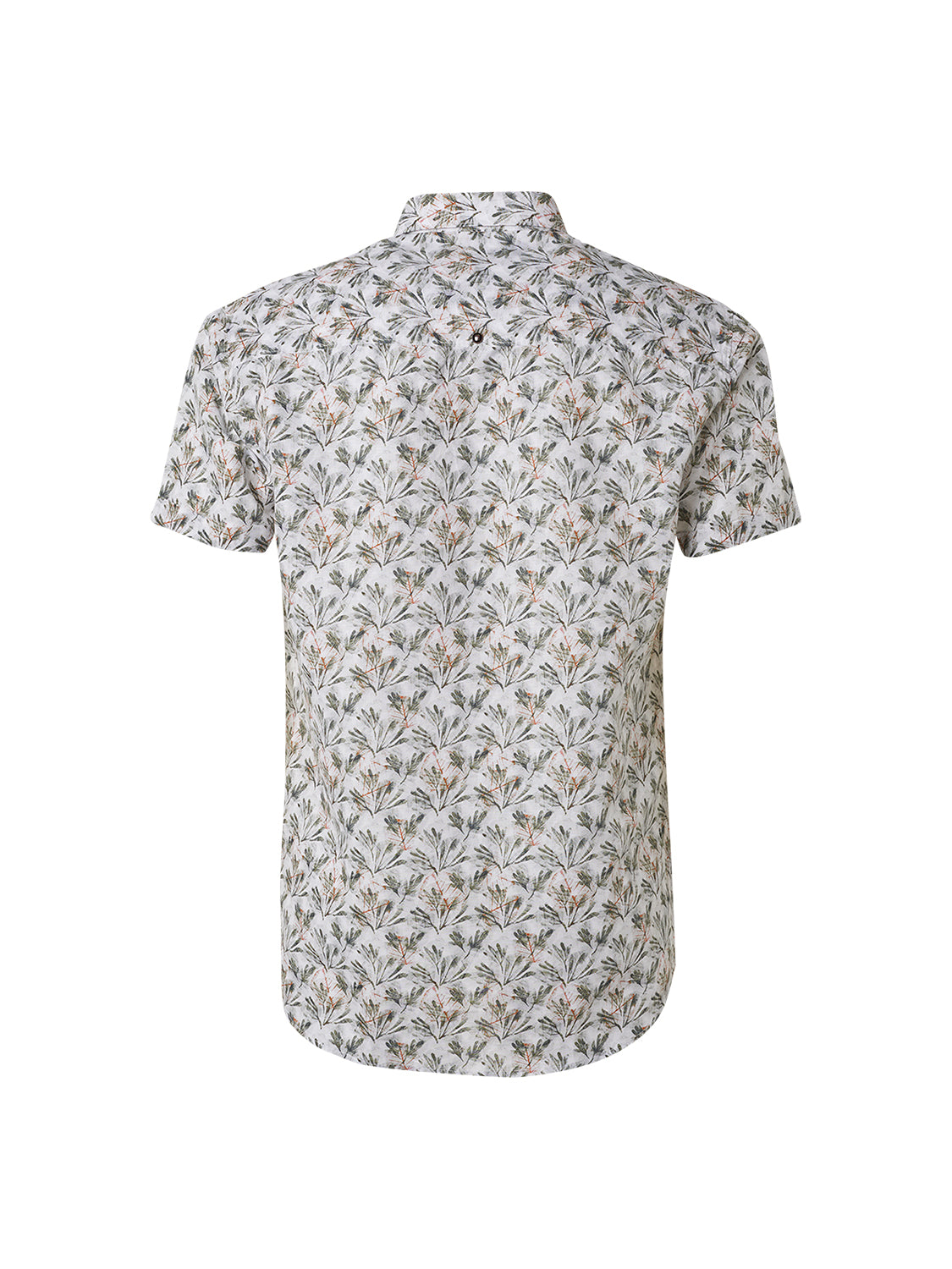 NO EXCESS ALLOVER PRINT LINEN BLEND S/S SHIRT 19440346