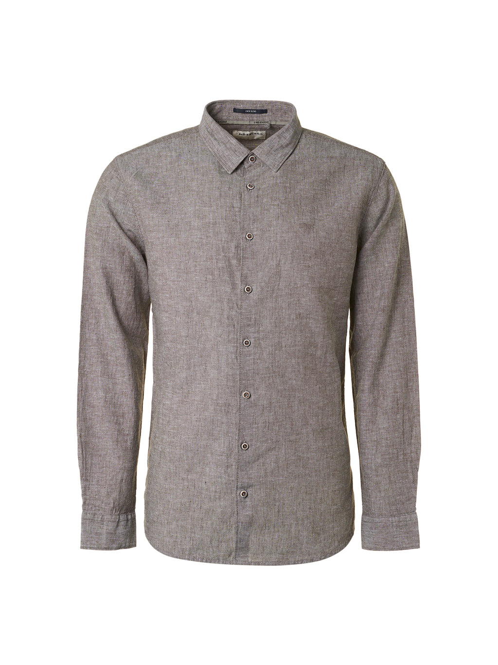 NO EXCESS LINEN BLEND L/S SHIRT 19470215