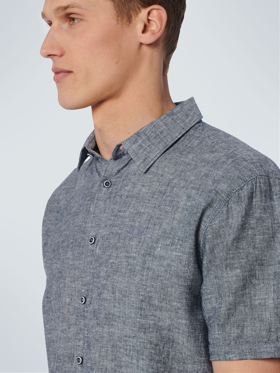 NO EXCESS LINEN BLEND S/S SHIRT 19490317