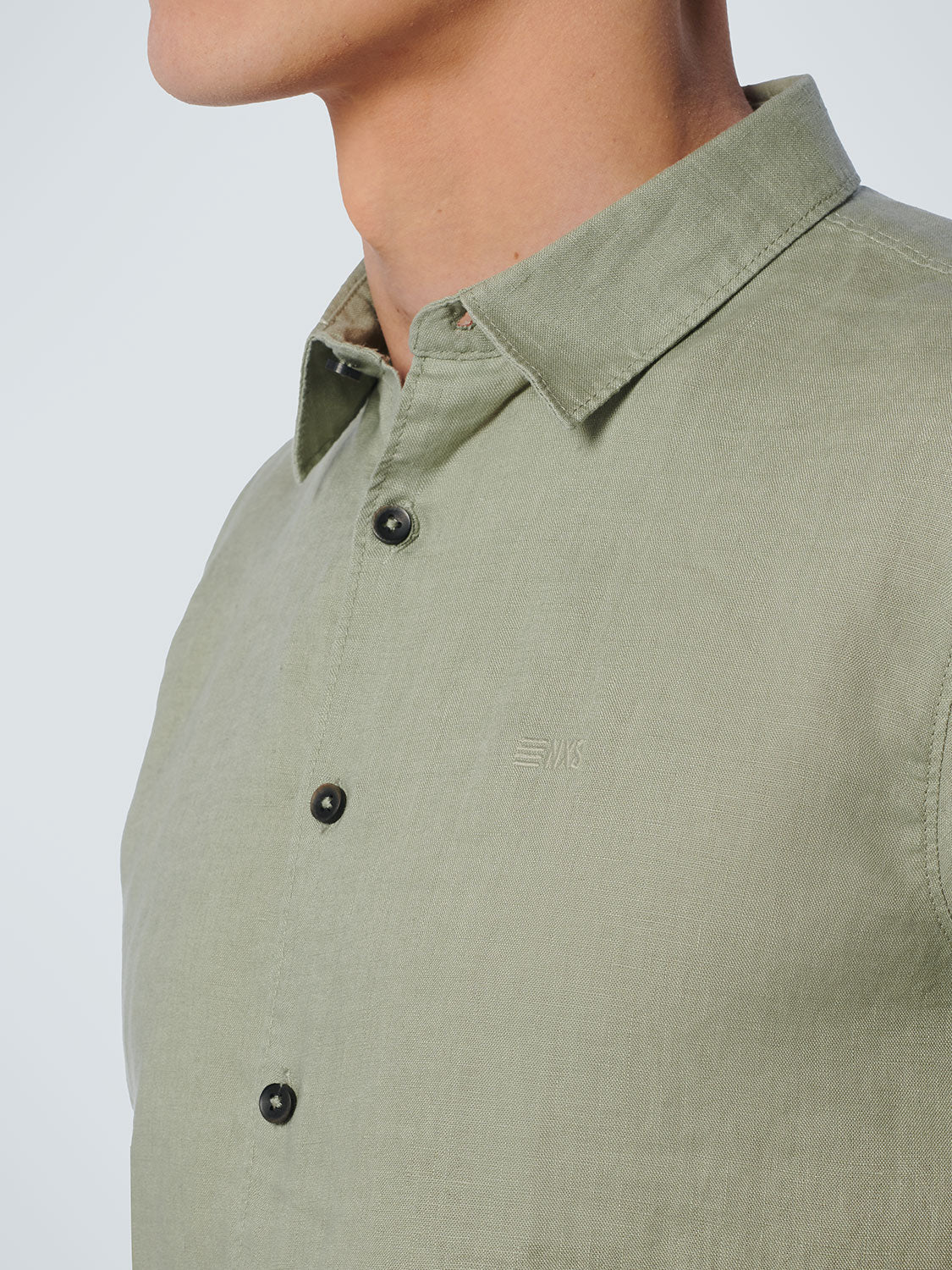 NO EXCESS SOLID LINEN S/S SHIRT 19490364