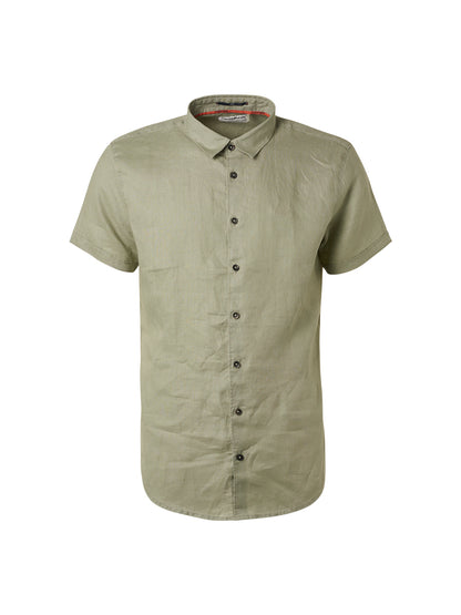 NO EXCESS SOLID LINEN S/S SHIRT 19490364