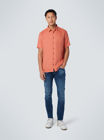 NO EXCESS SOLID LINEN S/S SHIRT 19490364