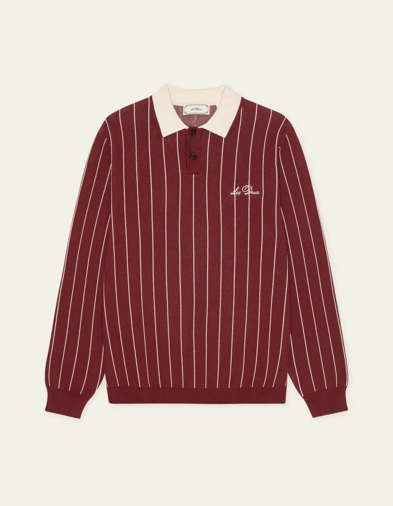 LES DEUX SIGNATURE KNITTED L/S POLO 1002153