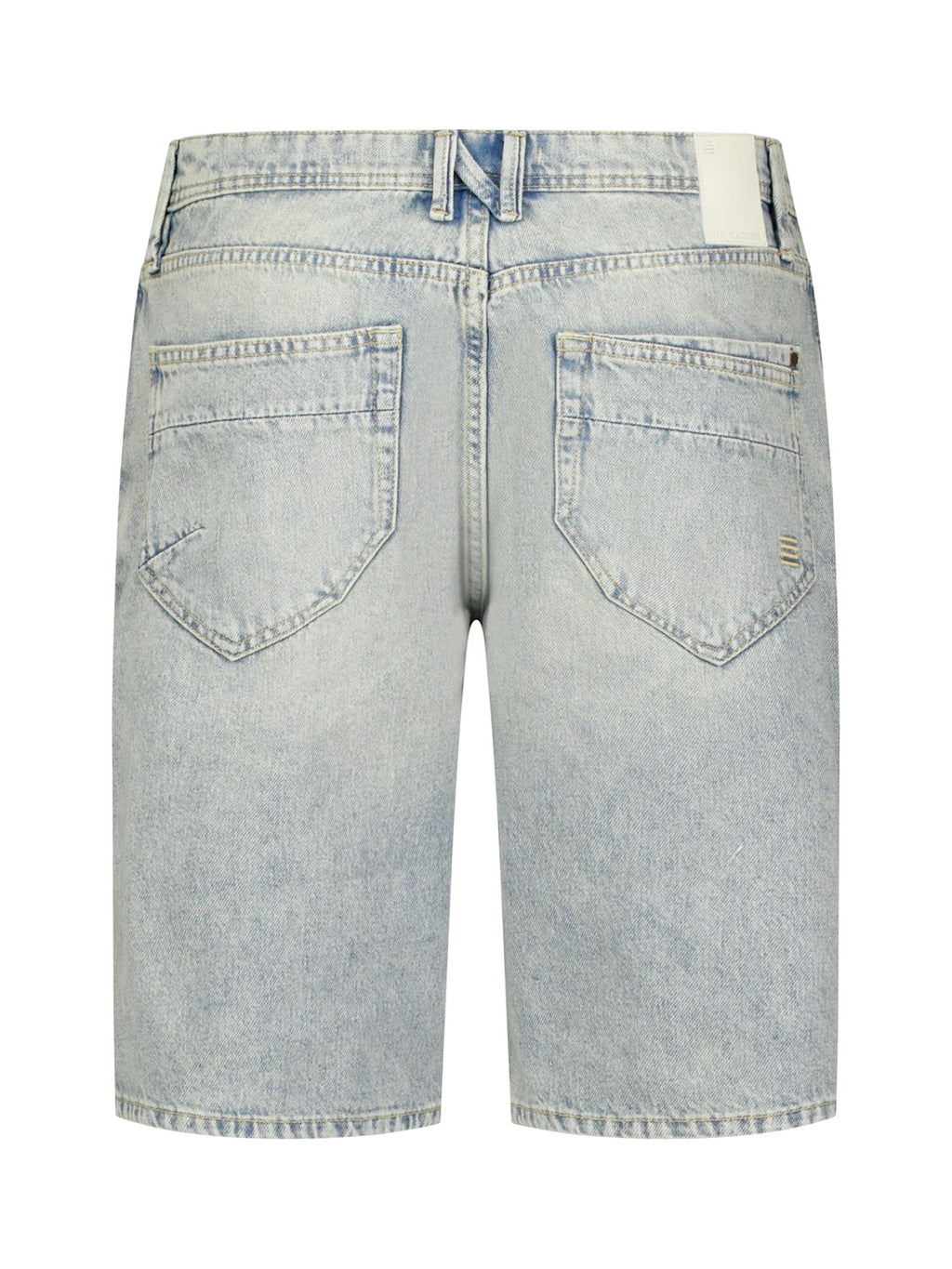 No Excess Relaxed Fit Denim Short in Stone Used Denim