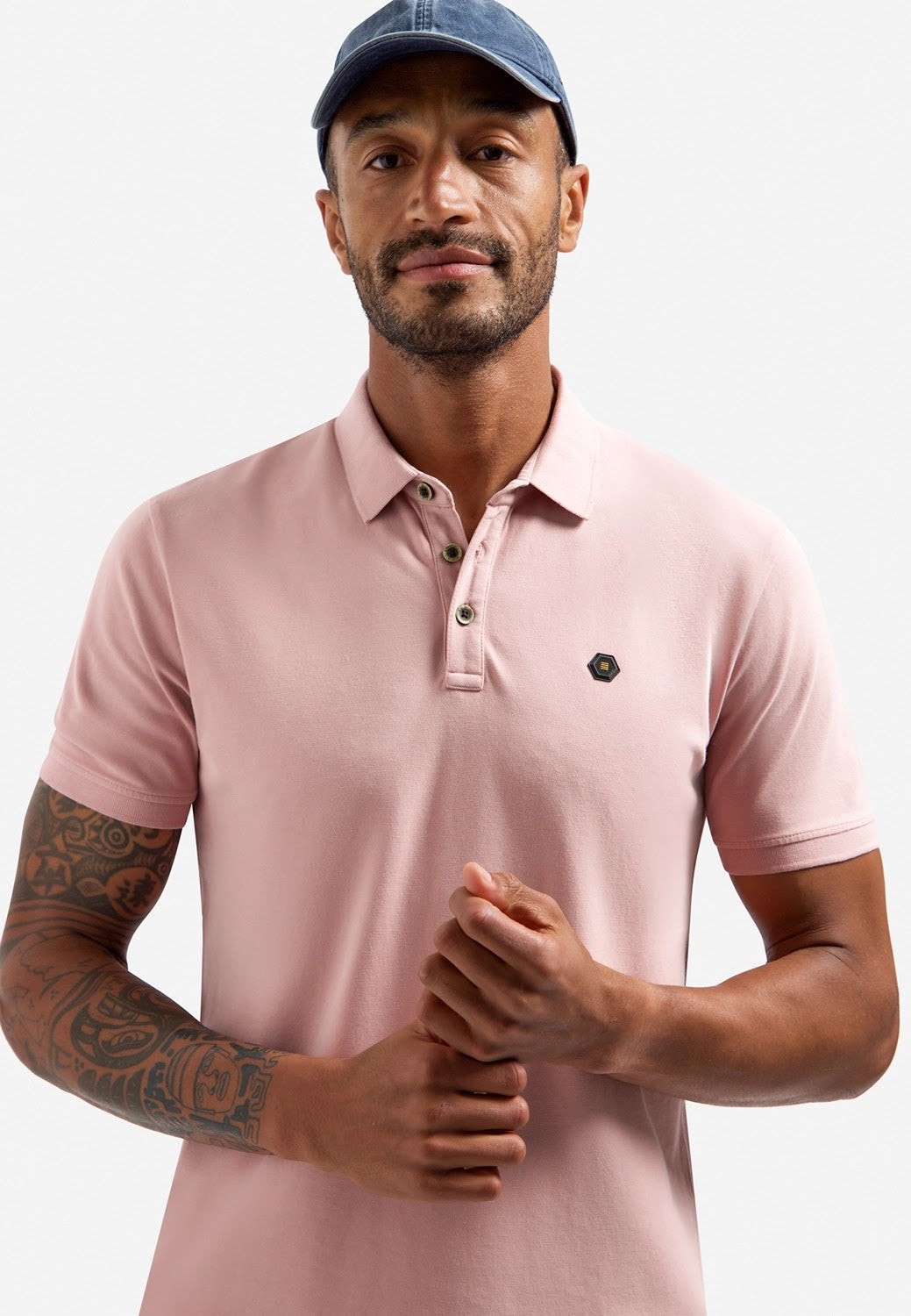 No Excess Stretch Polo in Light Mauve