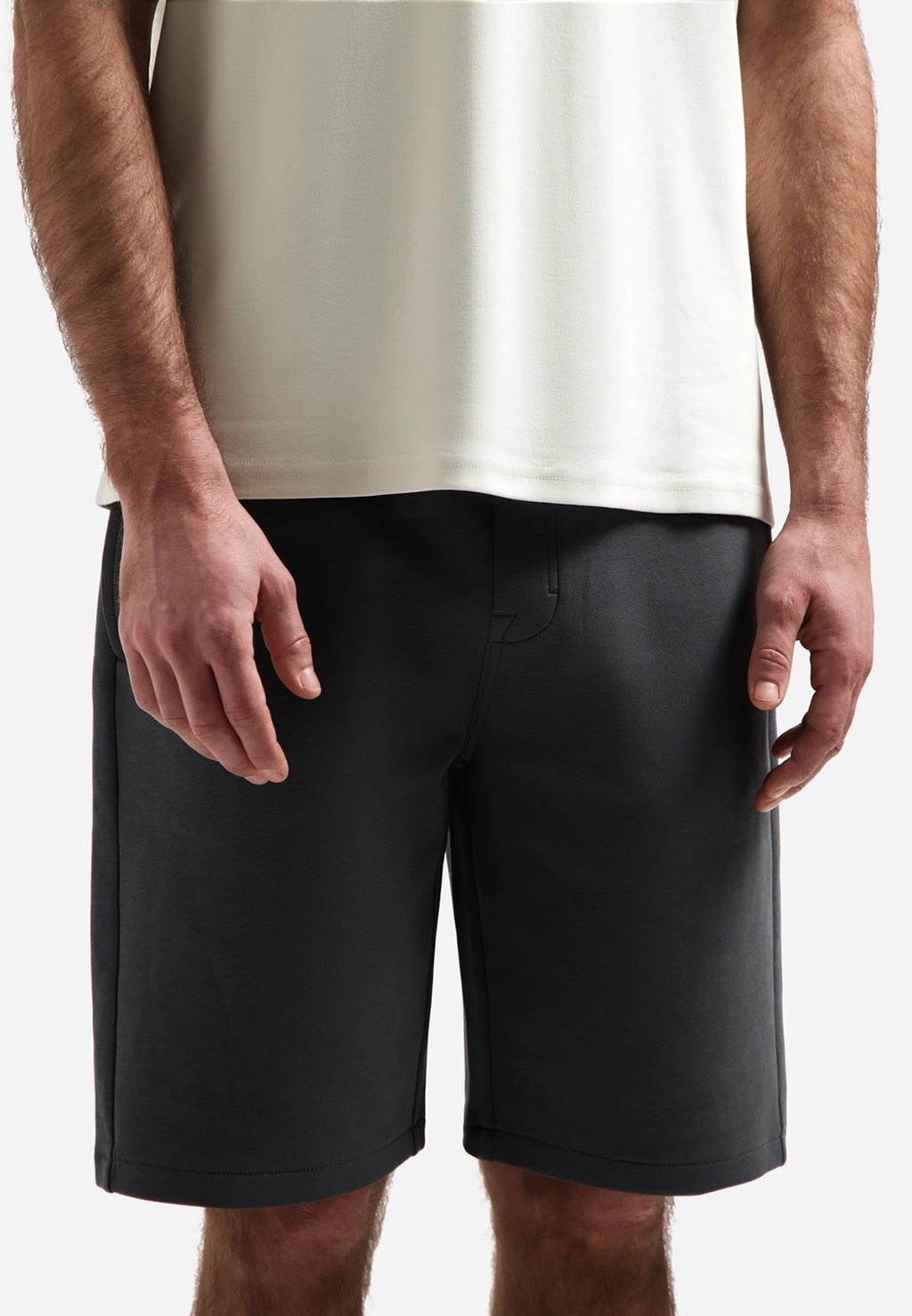 No Excess Stretch Jersey Short in Dark Steel