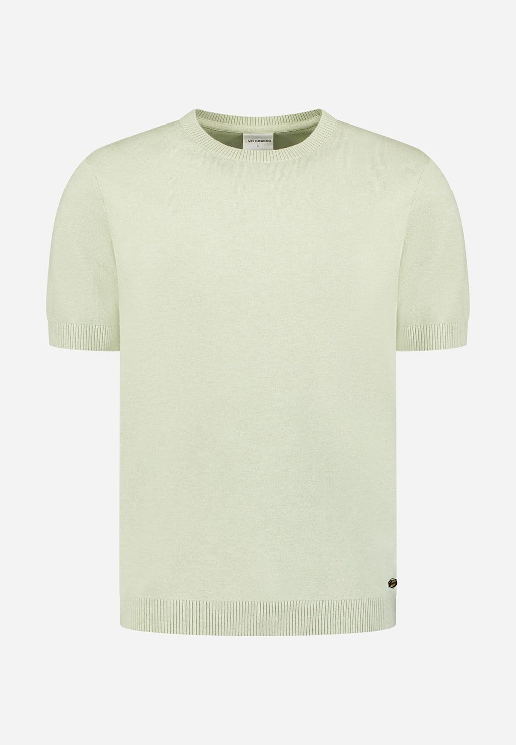 No Excess Knit Crew Neck Tee in Green