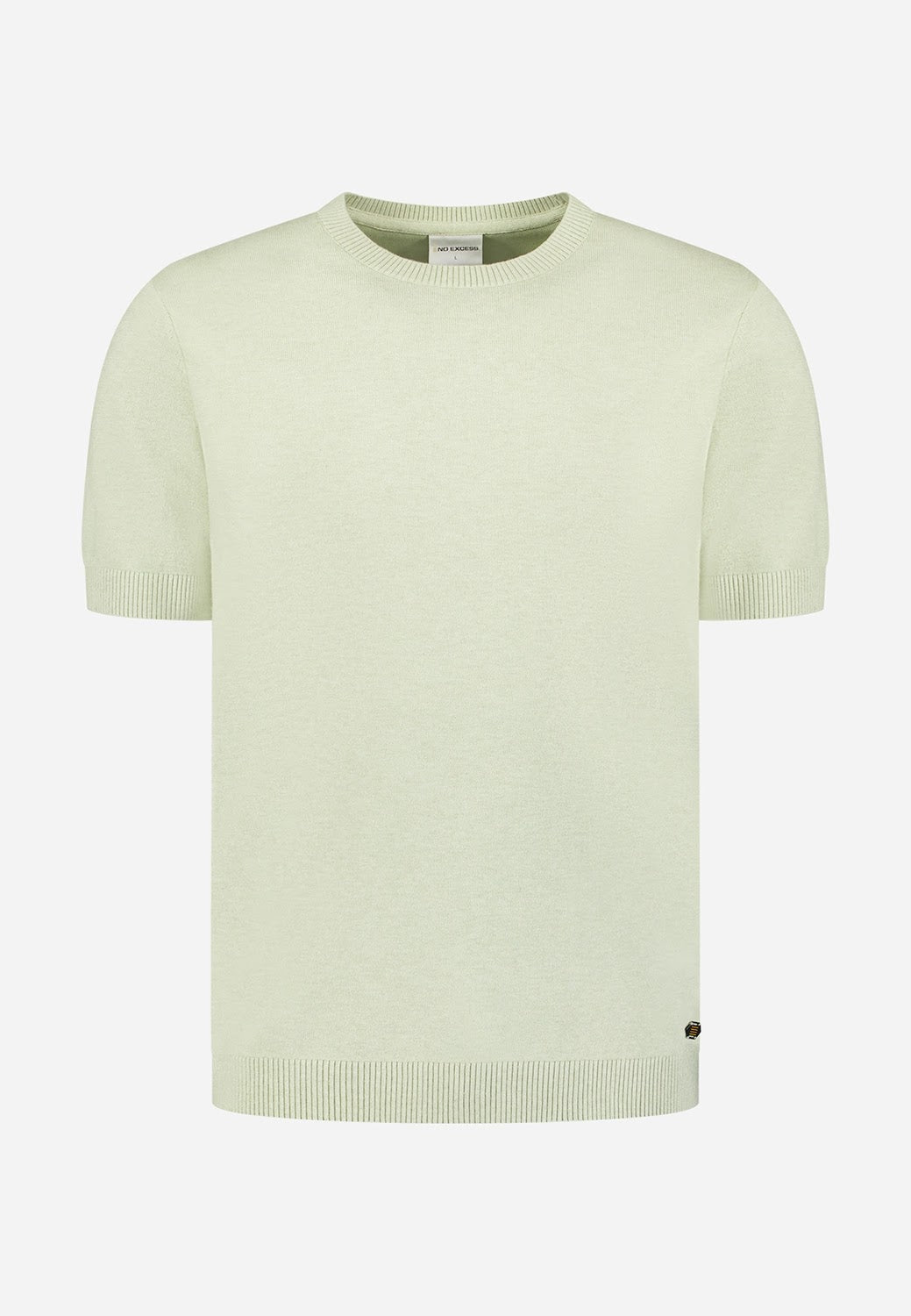 No Excess Knit Crew Neck Tee in Green
