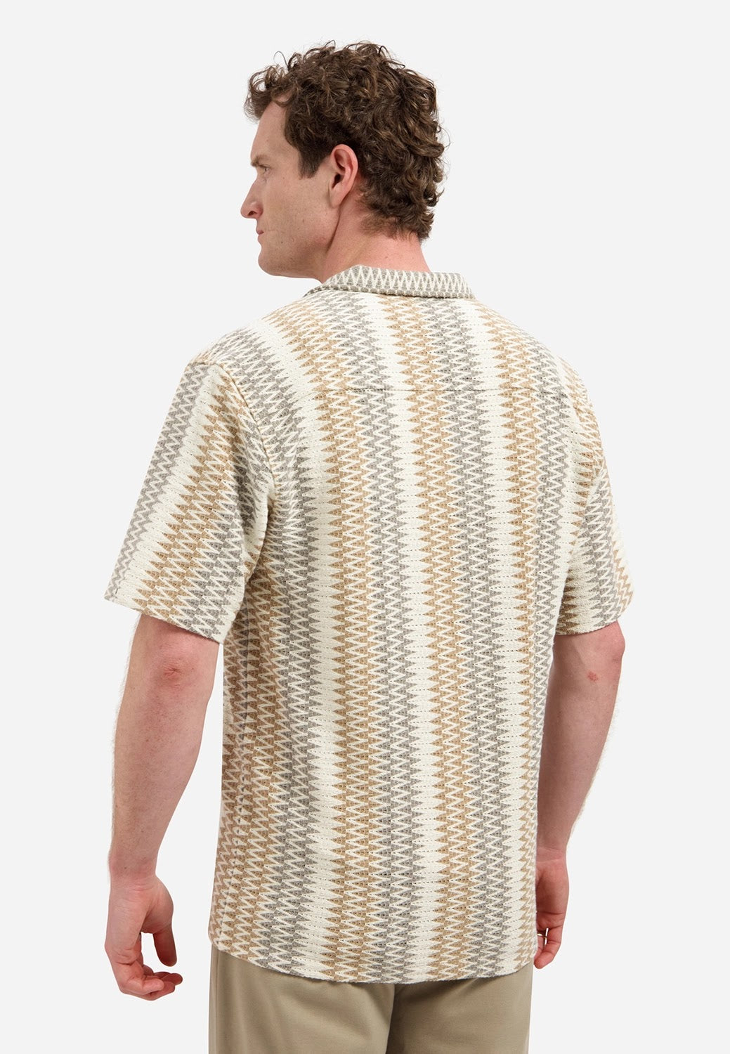 No Excess Soft Cotton Textured Short Sleeve Shirt in Kit