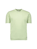 No Excess Textured Knitted Crew Tee in Green