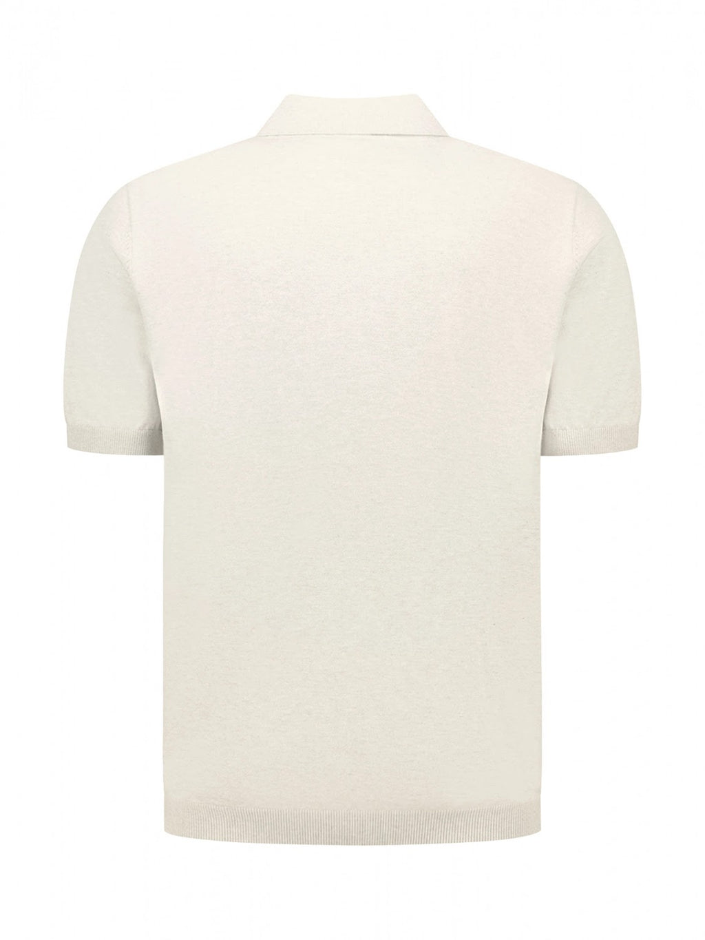 No Excess Zip Neck Knit Polo in Desert