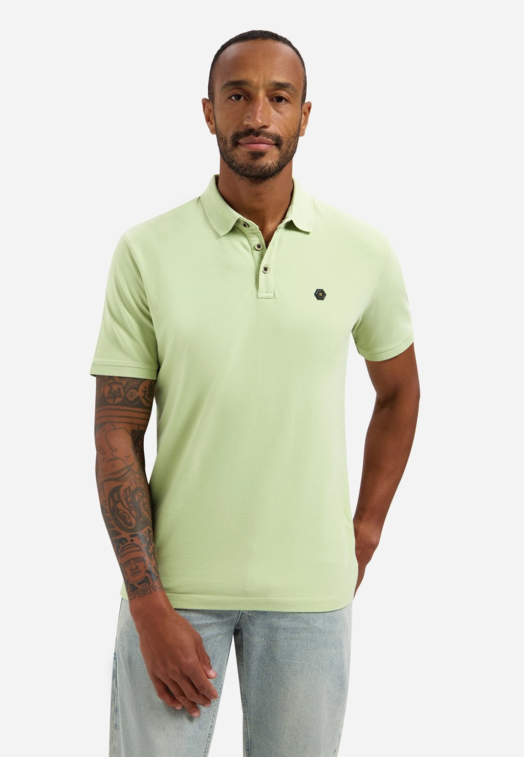 No Excess Stretch Polo in Green