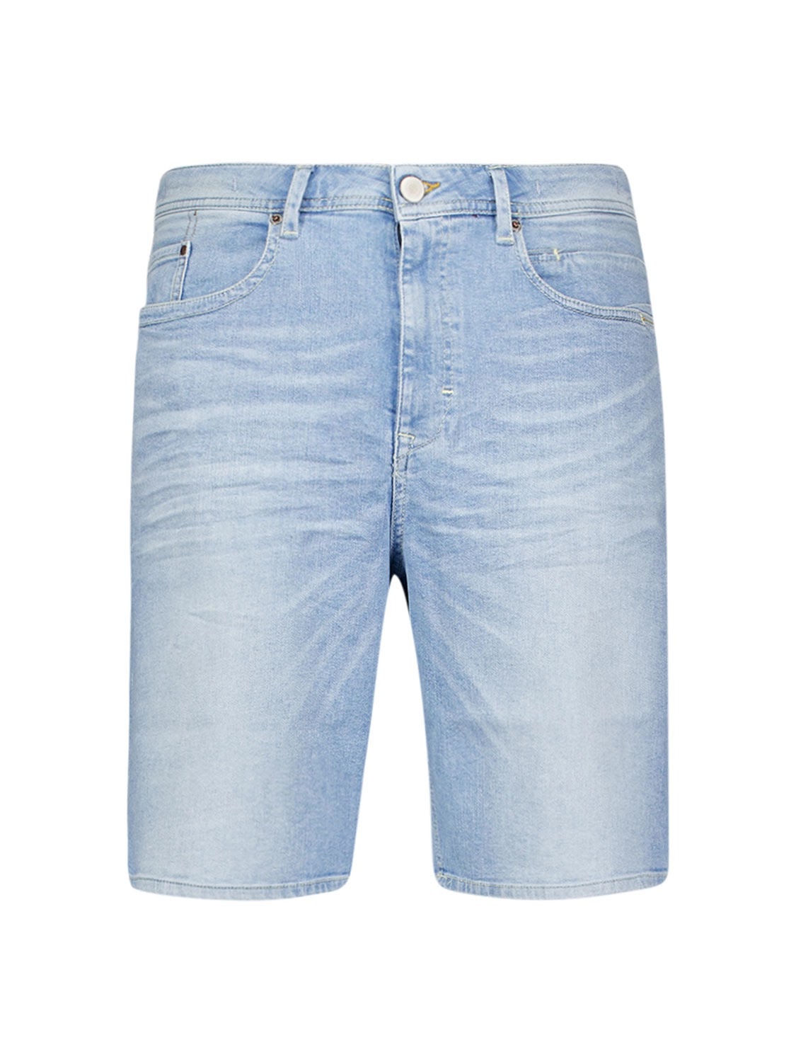 No Excess Relaxed Fit Denim Short in Bleach Denim