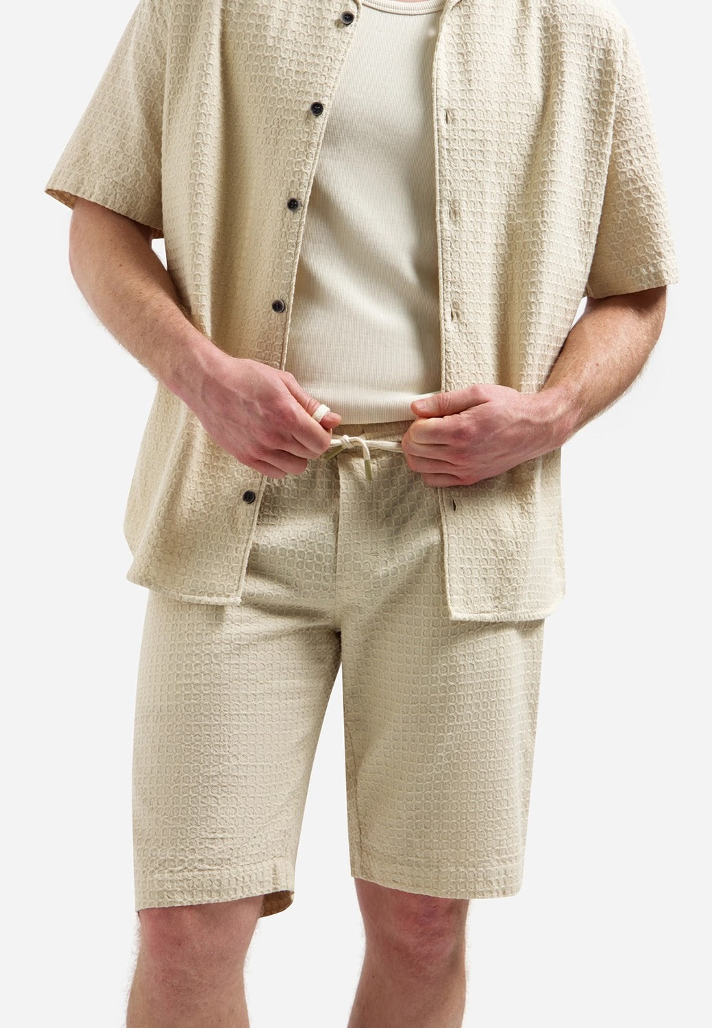 No Excess Jacquard Chino Short in Desert