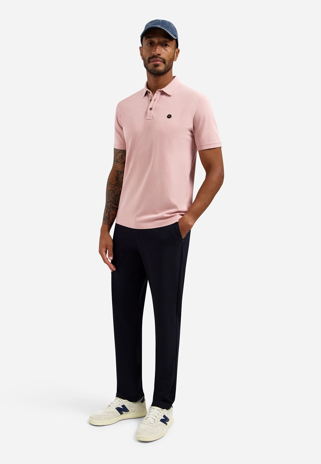 No Excess Stretch Polo in Light Mauve