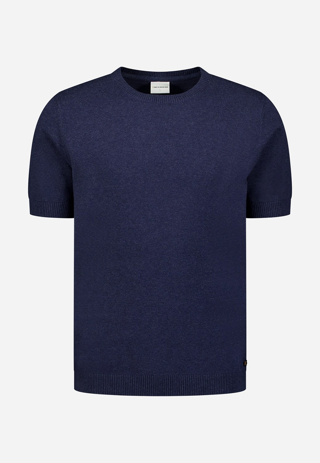 No Excess Knit Crew Neck Tee in Night