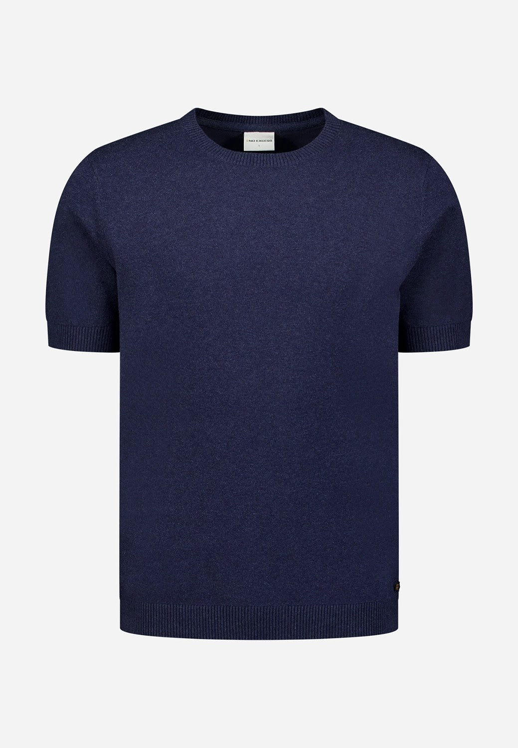 No Excess Knit Crew Neck Tee in Night
