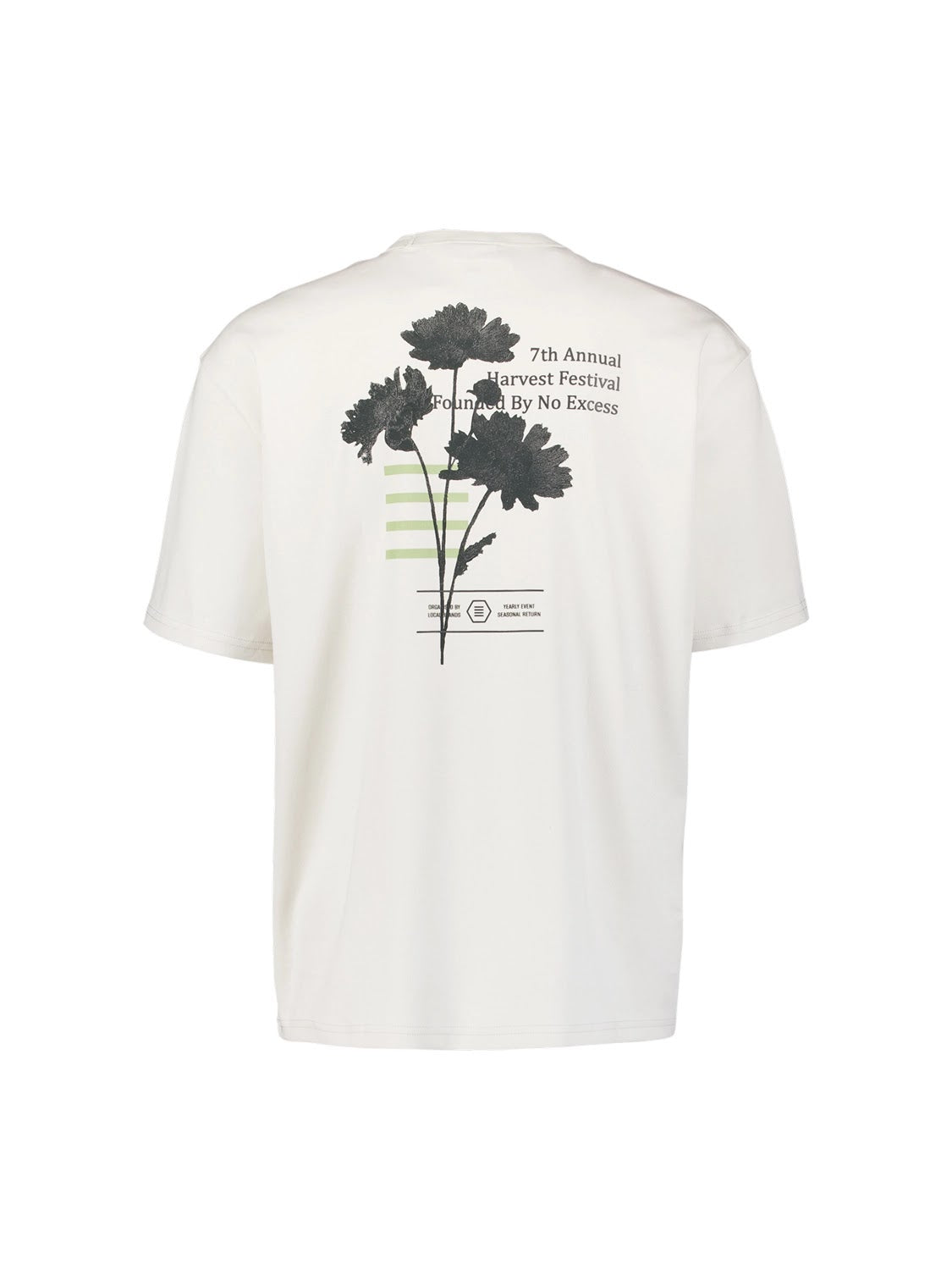 No Excess Logo Relaxed Fit Crew Neck Tee in Kit