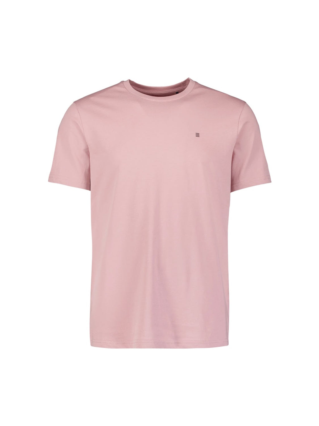 No Excess Solid Crew Neck Tee in Light Mauve