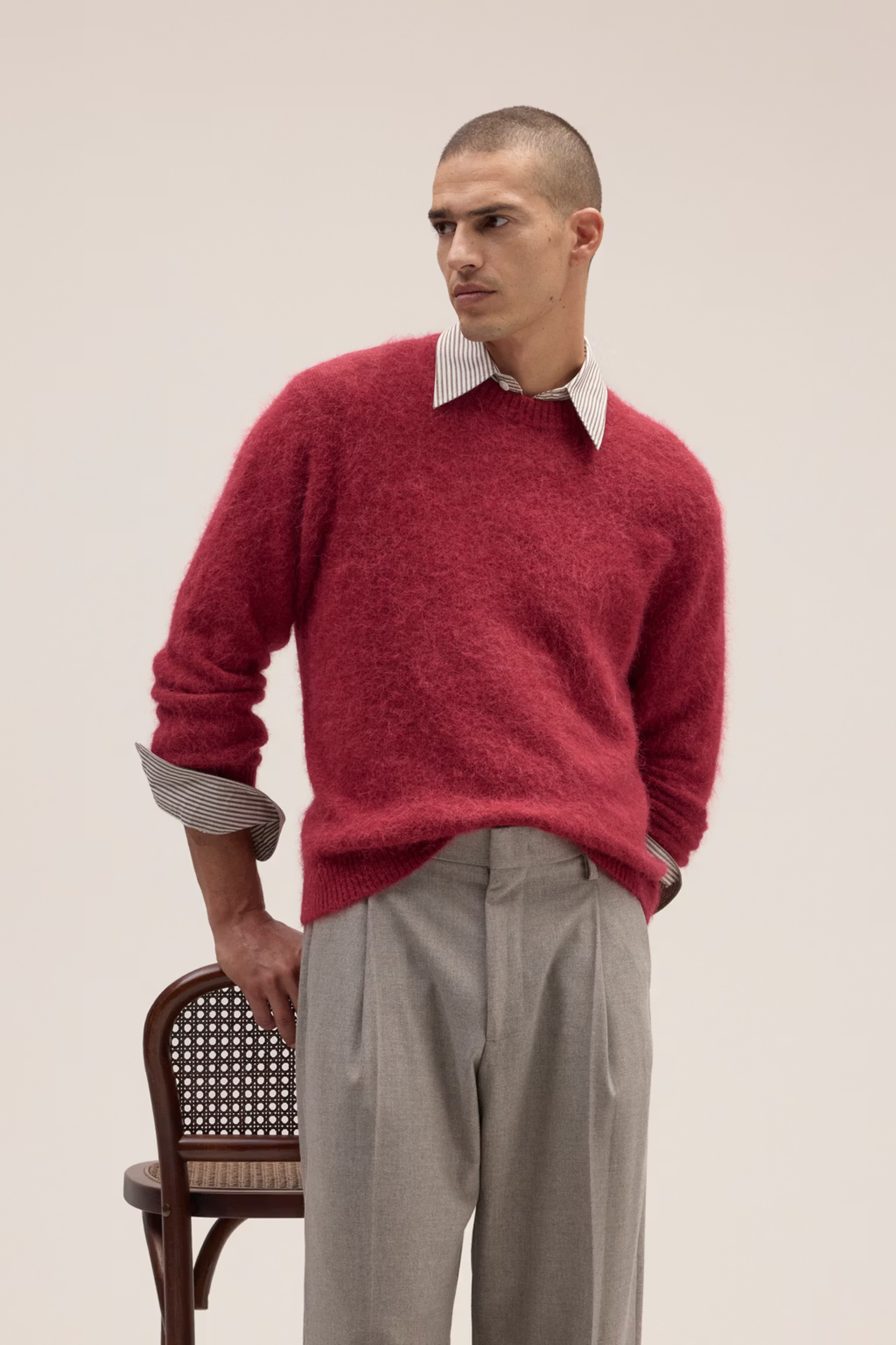 NN07 RUSSELL LUXURY ALPACA MIX CREW KNIT