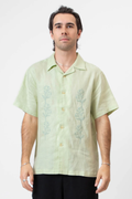 MR SIMPLE ROVER EMB S/S LINEN SHIRT M043143