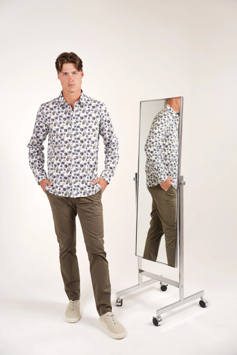 JAMES HARPER L/S COTTON PRINTED SHIRT JHS643