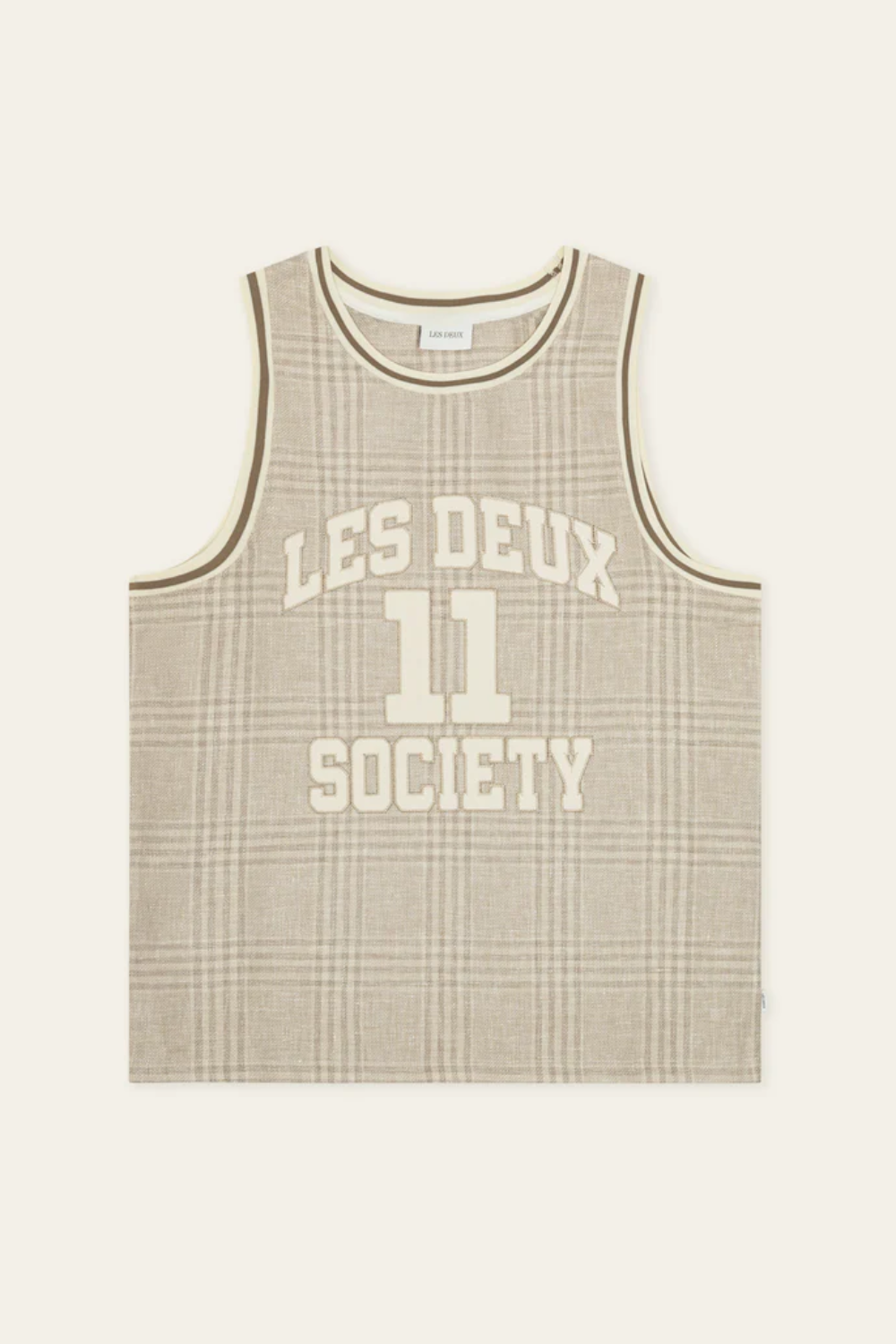LES DEUX WOVEN CHECK TANK TOP 1001919