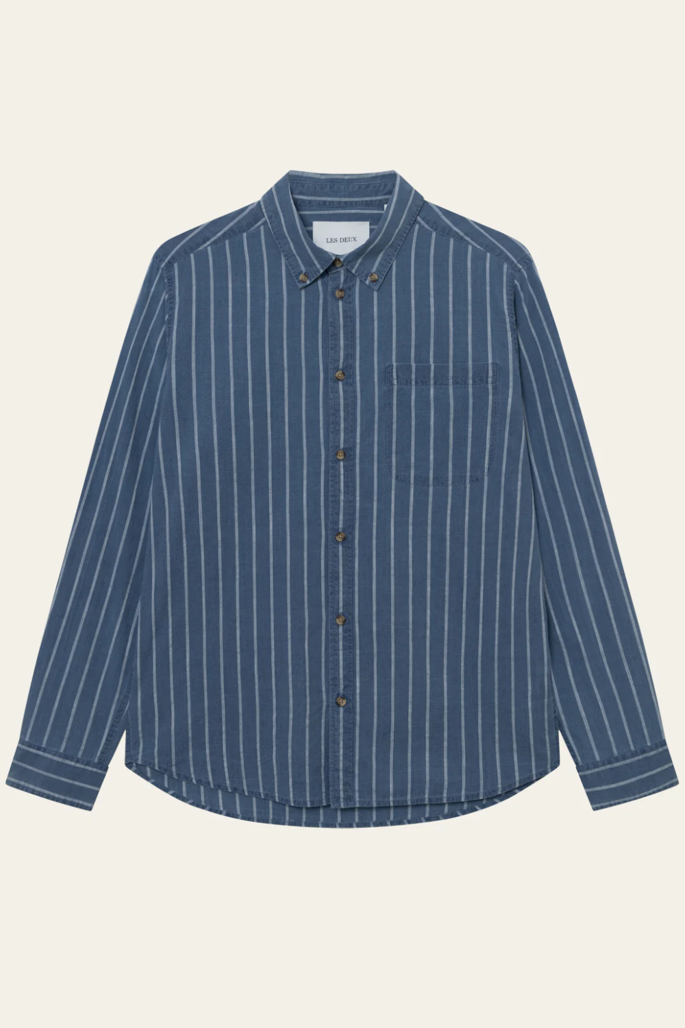 LES DEUX KASH INDIGO STRIPE L/S SHIRT 1000951