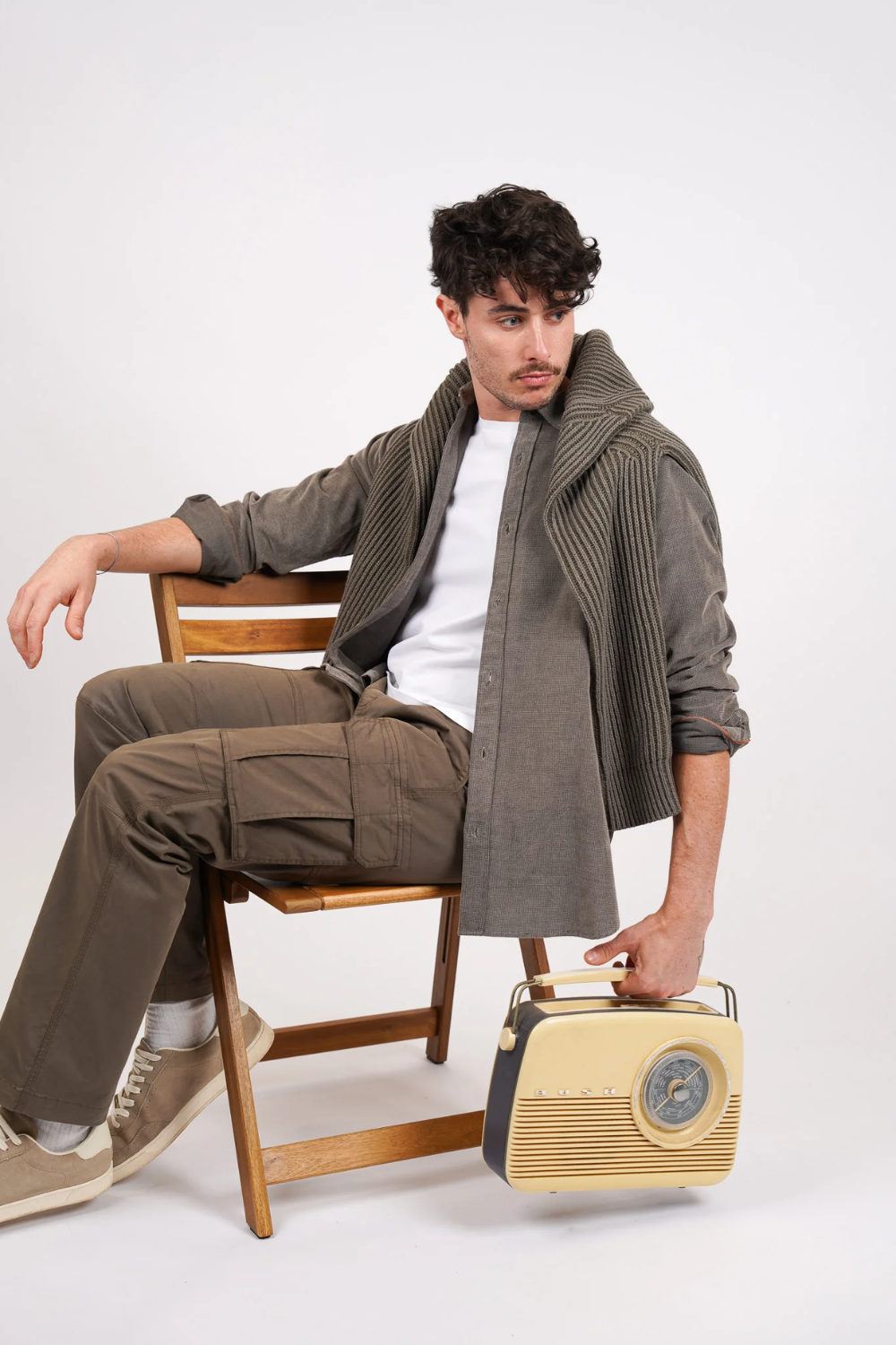 JAMES HARPER TEXTURED COTTON L/S SHIRT JHS639