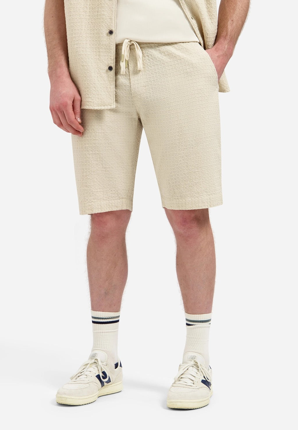 No Excess Jacquard Chino Short in Desert