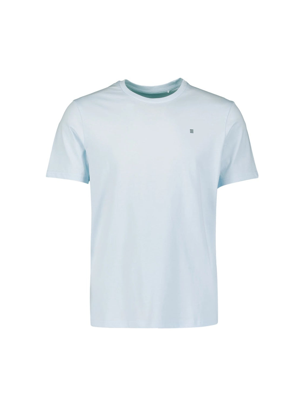 No Excess Solid Crew Neck Tee in Sky