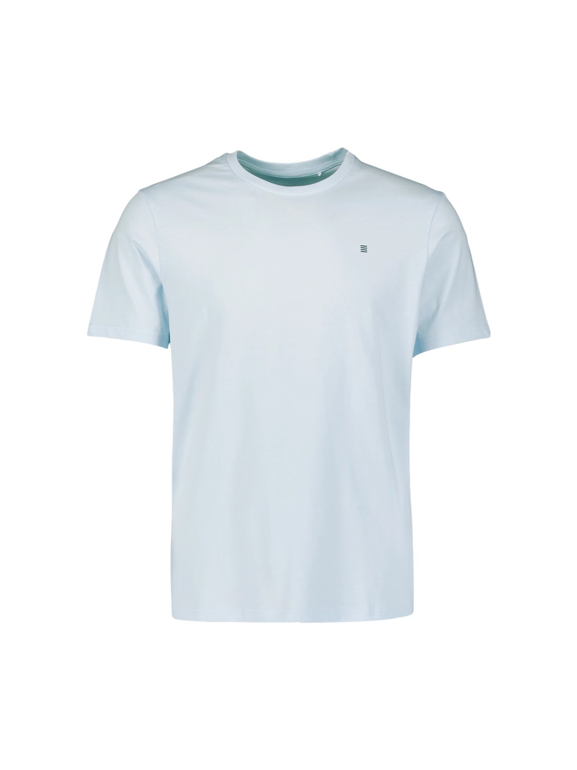 No Excess Solid Crew Neck Tee in Sky
